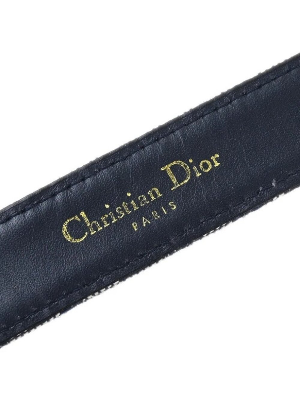 Christian Dior Trotter Belt Navy #85 - Picture 9 of 15